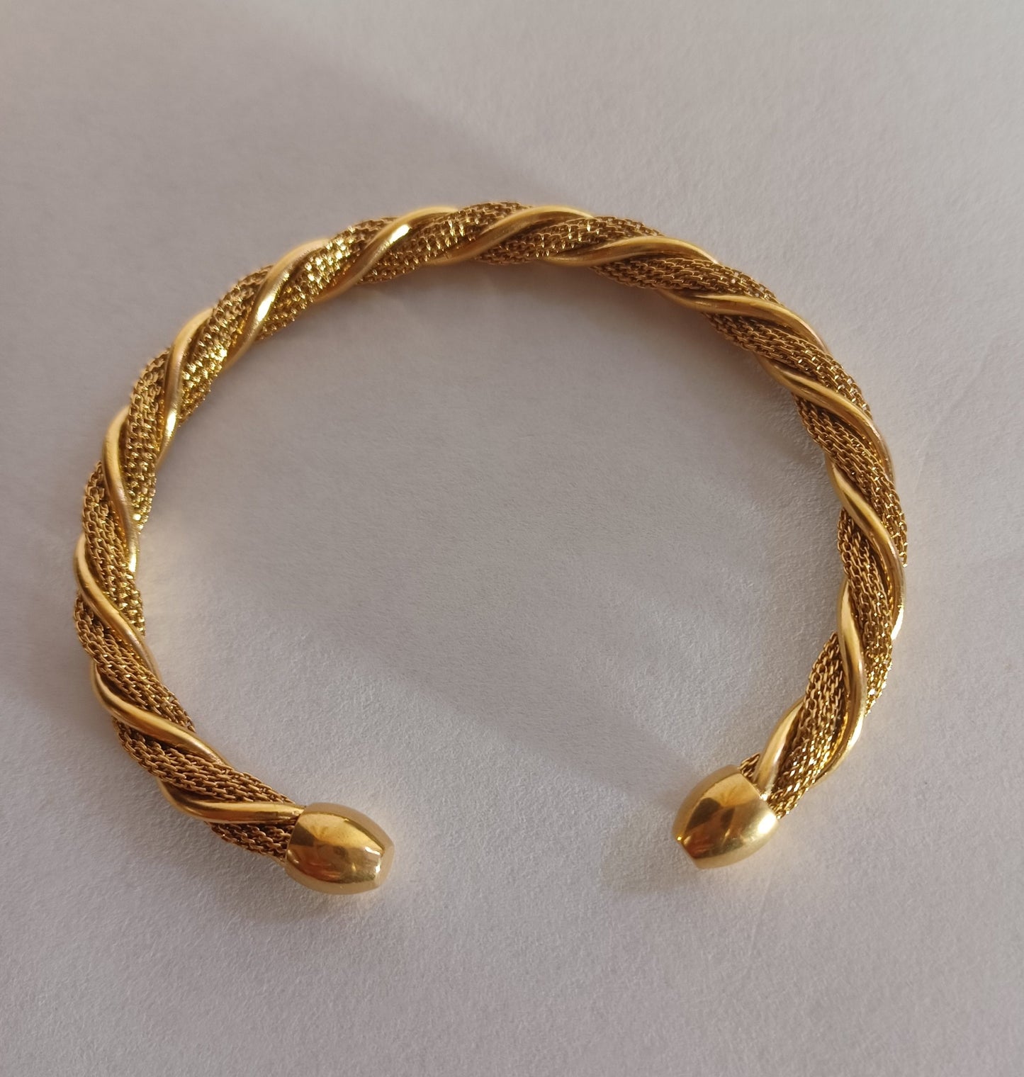 Golden twisted Braclet