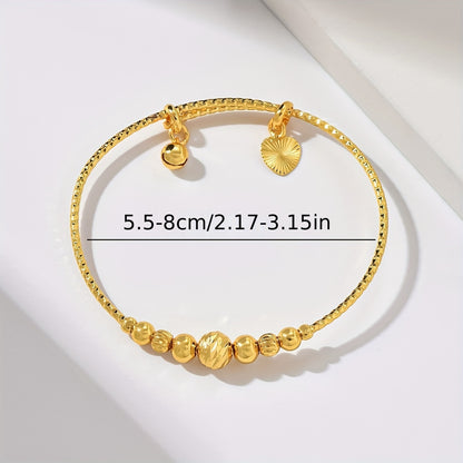 18K Gold Plated Vintage Simple Bangle Bracelet