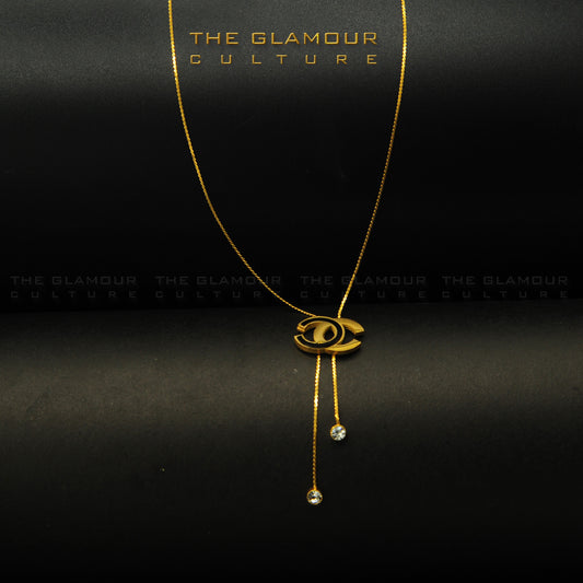 Elegant Knot Pendant Necklace with Sleek Chain