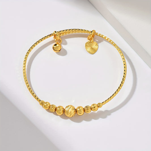 18K Gold Plated Vintage Simple Bangle Bracelet