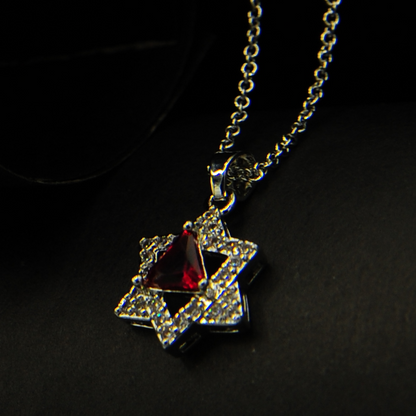 Ruby and Diamond Star Jewelry Set