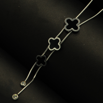 Black Clover Pendant Necklace