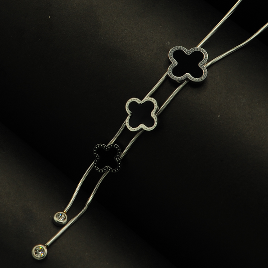 Black Clover Pendant Necklace