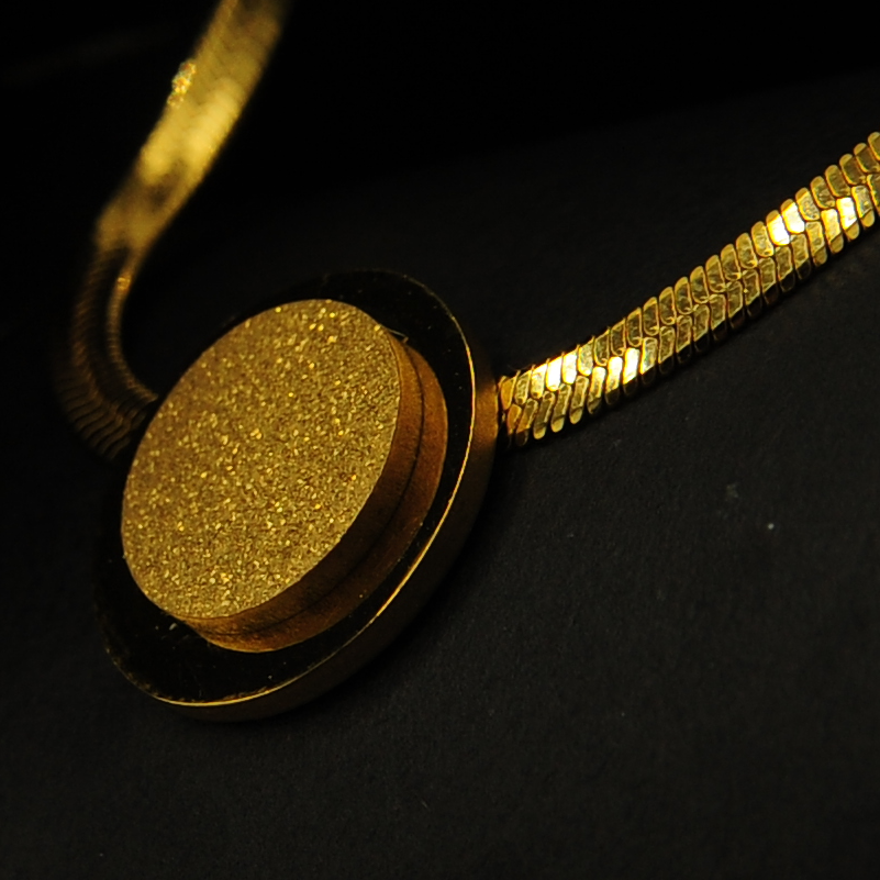 Gold Disc Jewelry Set