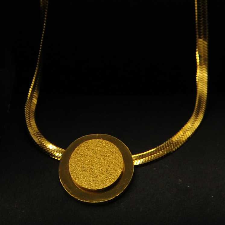 Gold Disc Jewelry Set