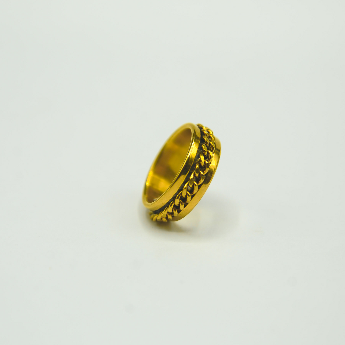 Chain Spinner Ring - Gold