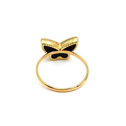 Butterfly Black Ring