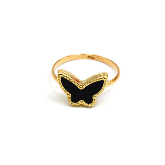 Butterfly Black Ring